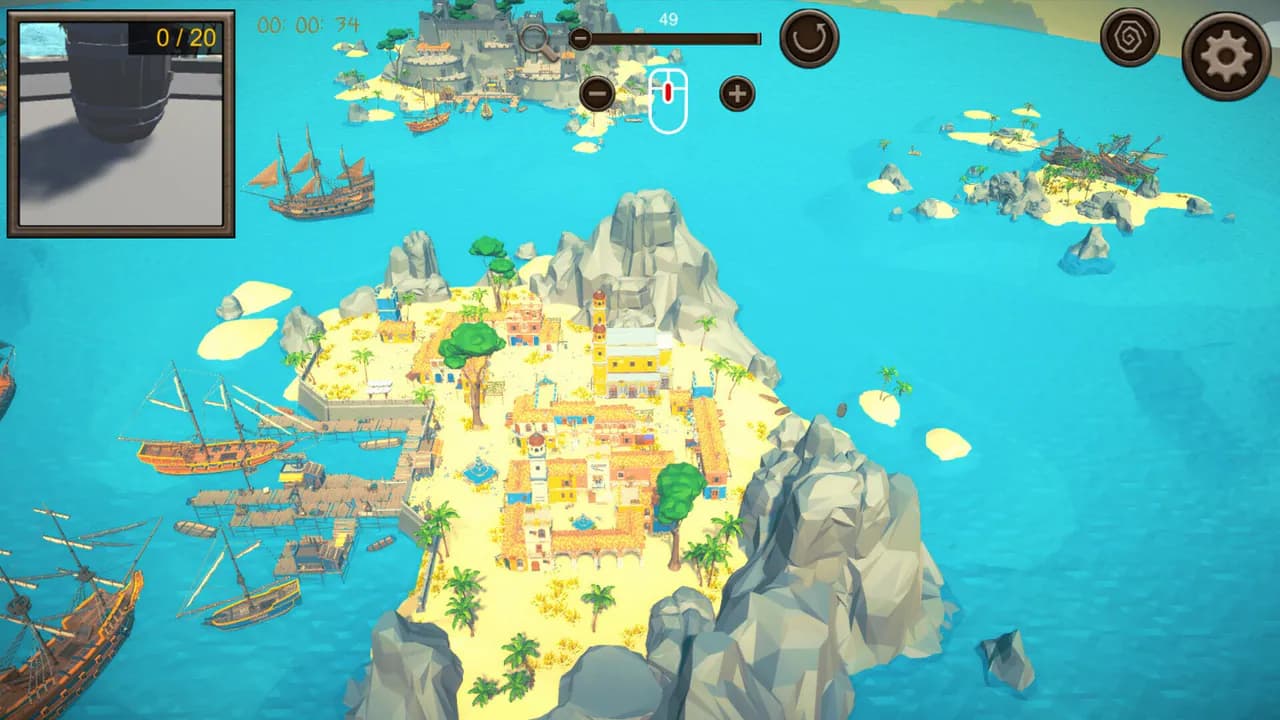 Hidden Pirates Top-Down 3D