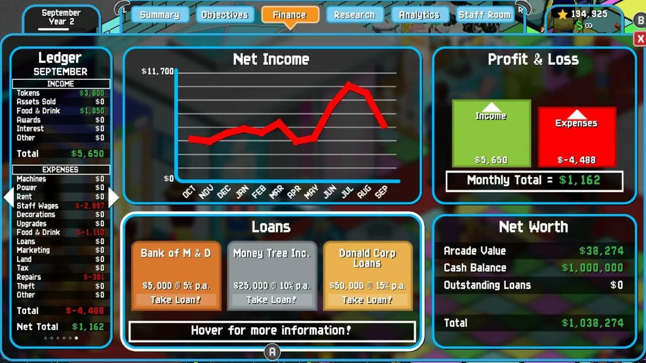 Arcade Tycoon: Simulation Game