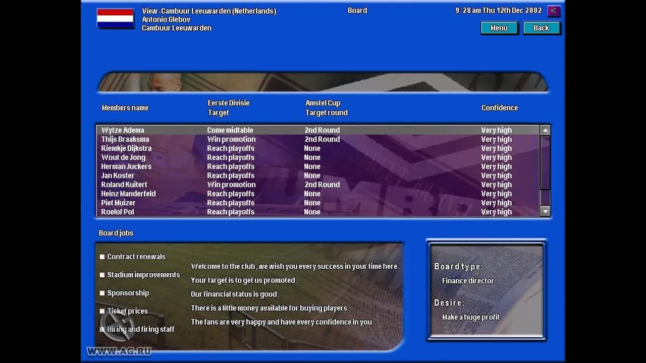 Football Masters 2002/03