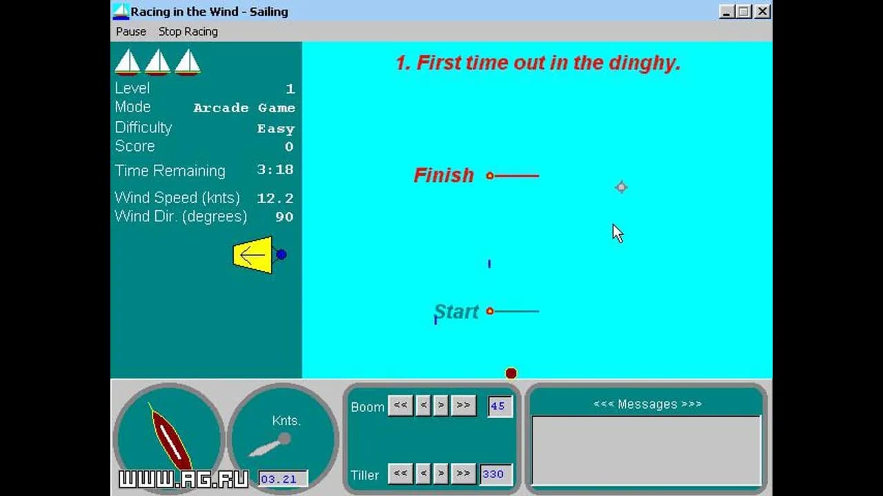 Racing in the Wind: Sailing