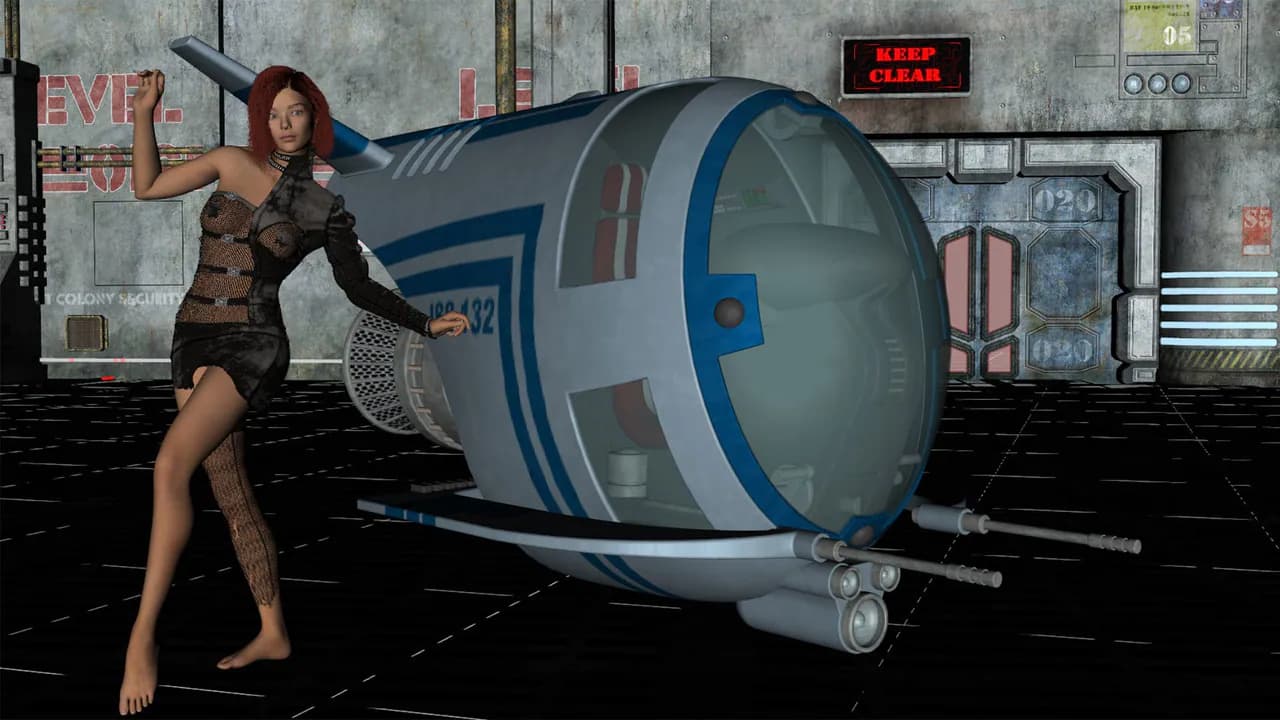 Sci-fi sexy racer