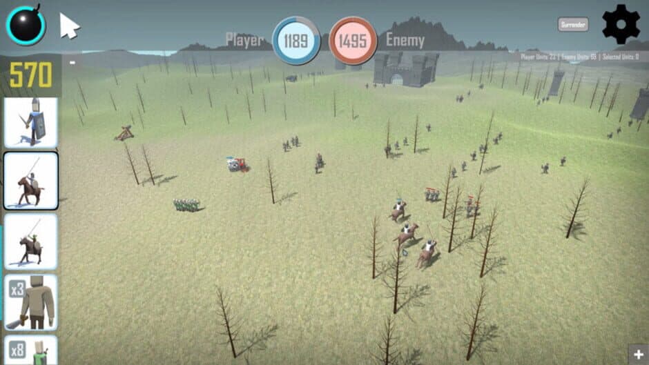 Fall of castles - Battle Simulator screenshot 2
