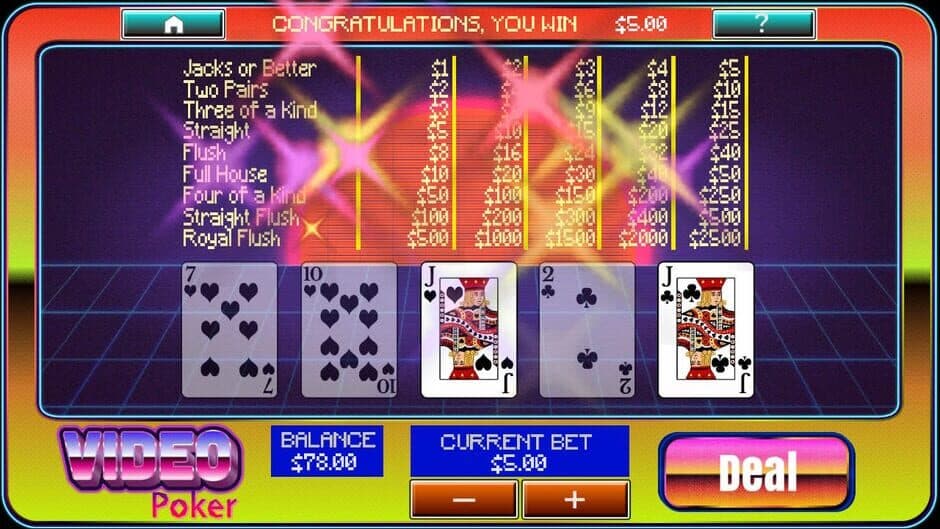 Video Poker at Aces Casino screenshot 3