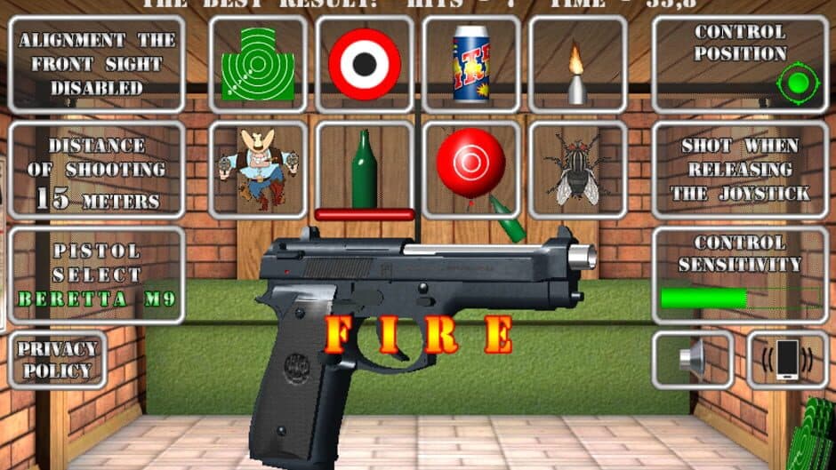 Pistol shooting: Realistic gun simulator