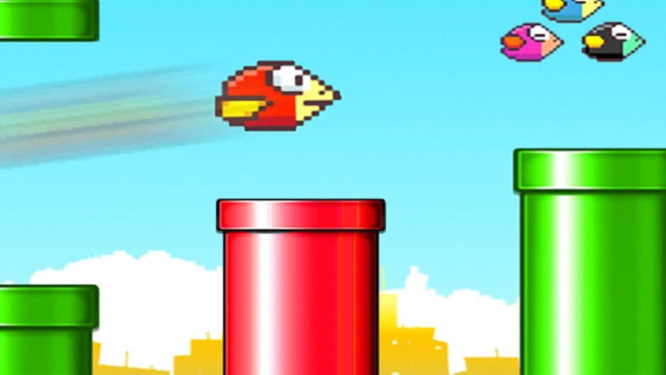 Jumpy Red Bird: Tube Hopper screenshot 2