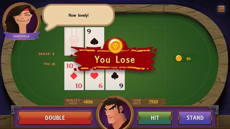 Blackjack story screenshot 2