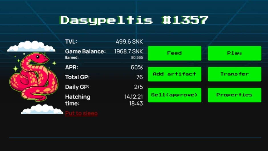 Cryptosnake screenshot 2