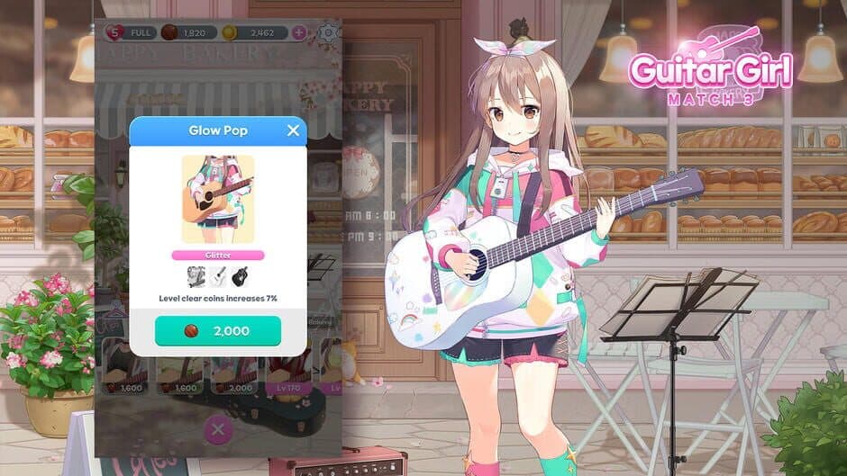 Guitar Girl Match 3 screenshot 6