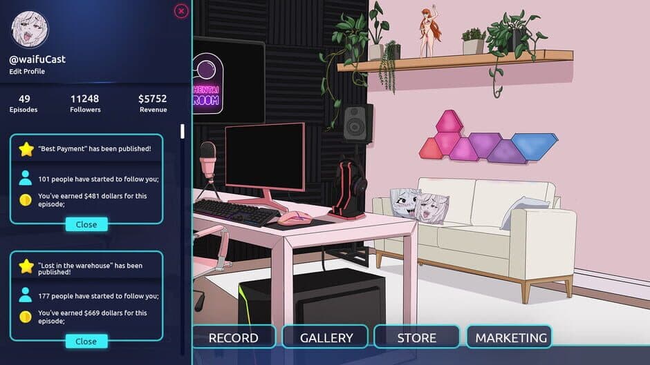 Hentai Cast: Podcast Simulator screenshot 5