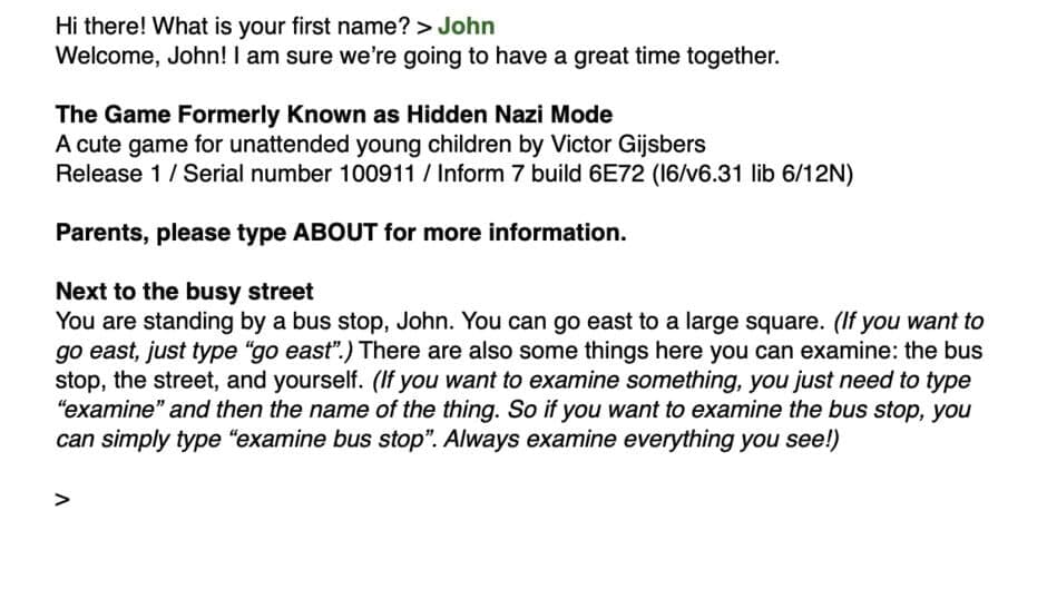 The Game Formerly Known as Hidden Nazi Mode