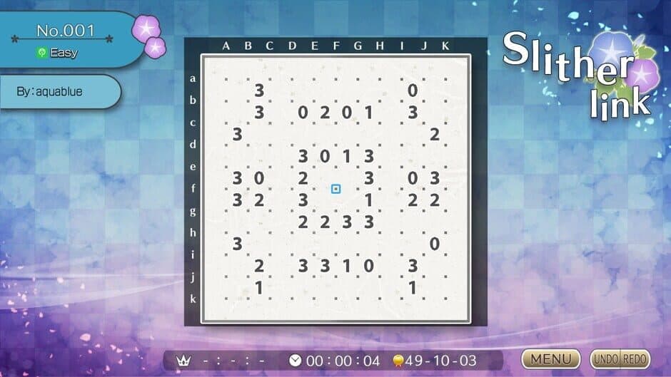 Puzzle by Nikoli W Slitherlink