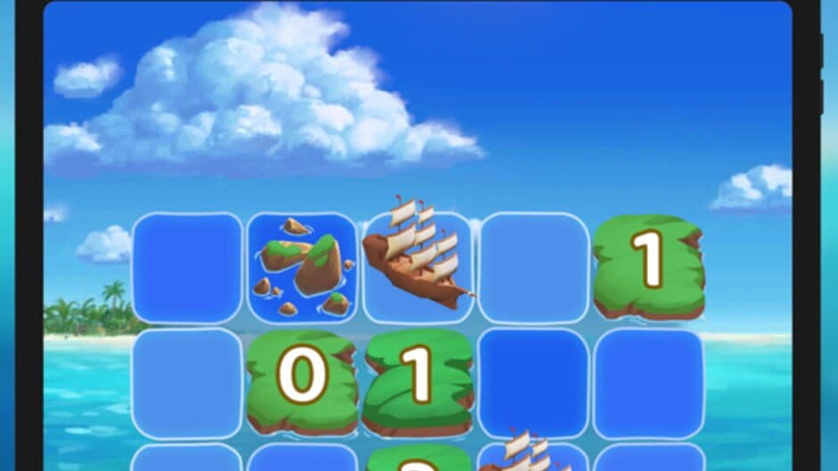 Islands and Ships logic puzzle screenshot 3