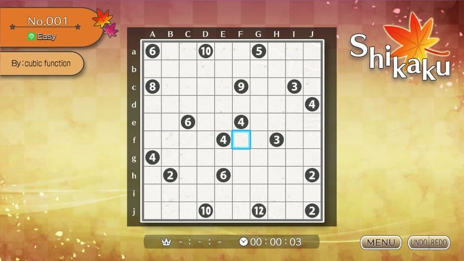 Puzzle by Nikoli S: Shikaku