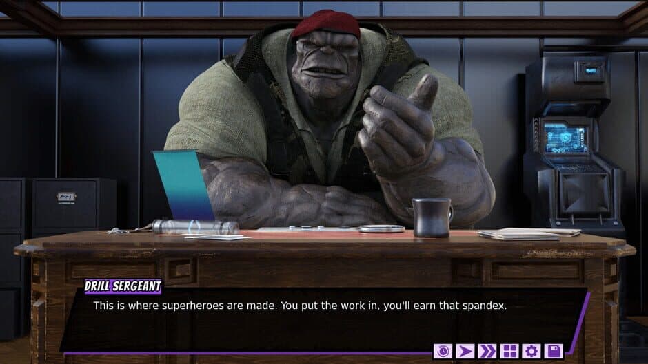 Fresh Force Frustrations: A Gay Superhero Erotic Visual Novel screenshot 3