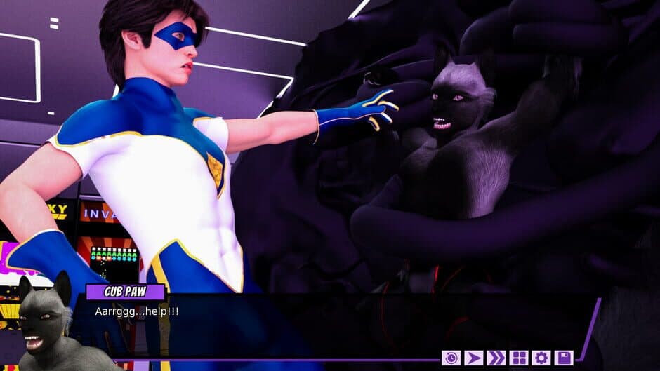 Fresh Force Frustrations: A Gay Superhero Erotic Visual Novel screenshot 5