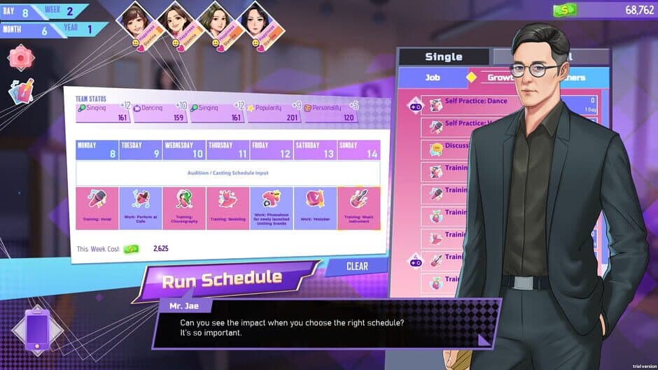 K-Pop Idol Stories: Road to Debut screenshot 2