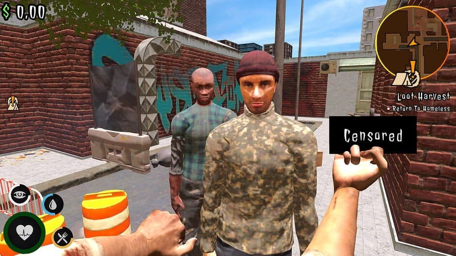 Urban Survival Simulator: The Bum's Journey