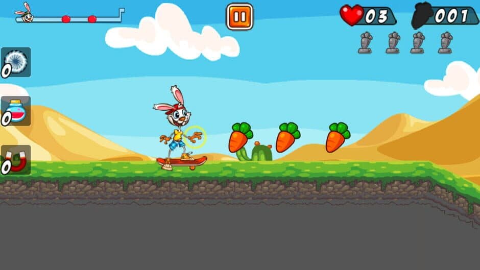 Rabbit on Skateboard screenshot 2