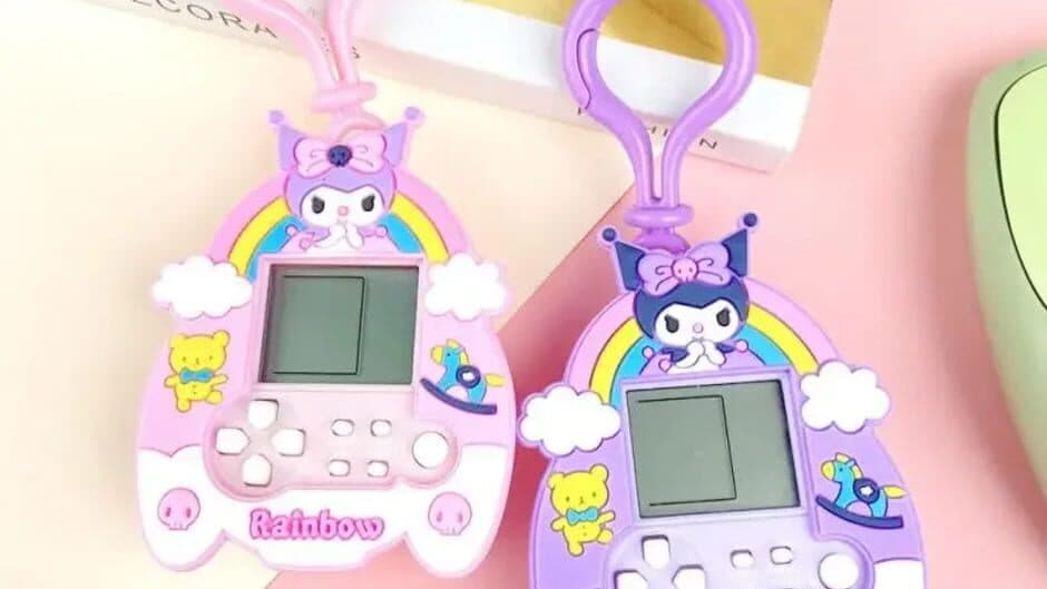 Tetris Kuromi Sanrio Key Chain Game Console