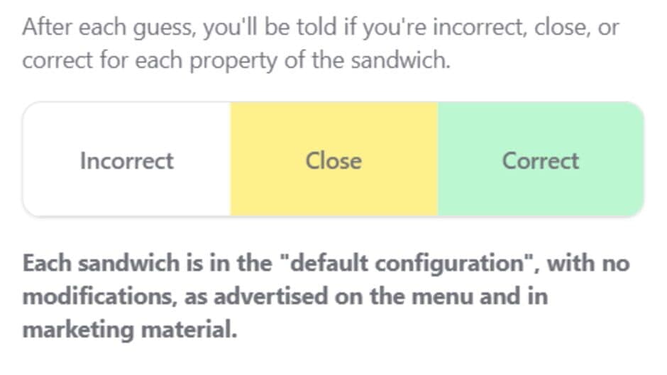 Subway Sandwichdle