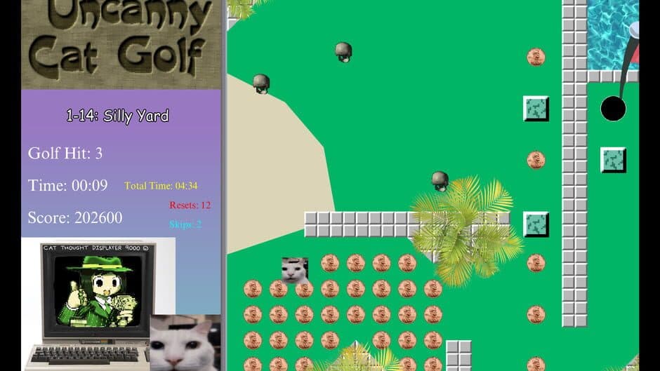 Uncanny Cat Golf