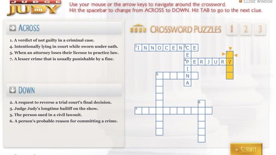 Judge Judy: Crossword Puzzles screenshot 2