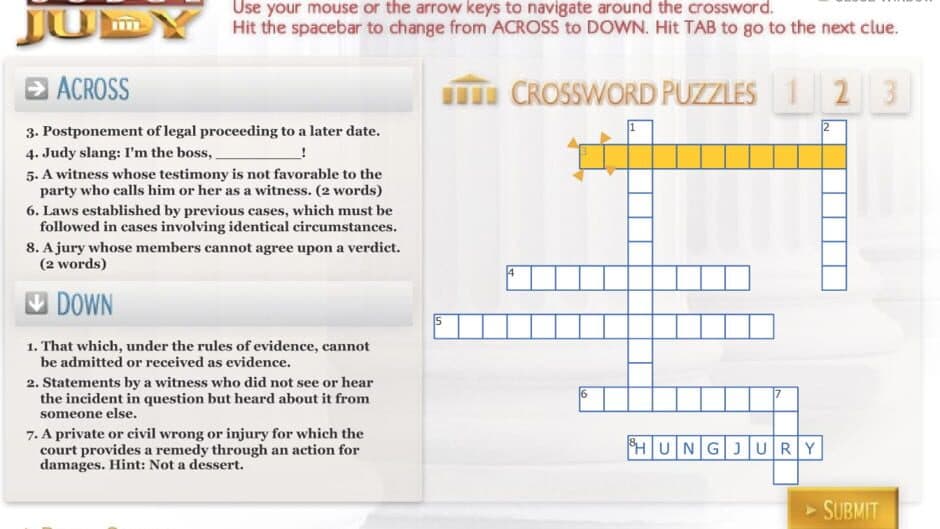 Judge Judy: Crossword Puzzles