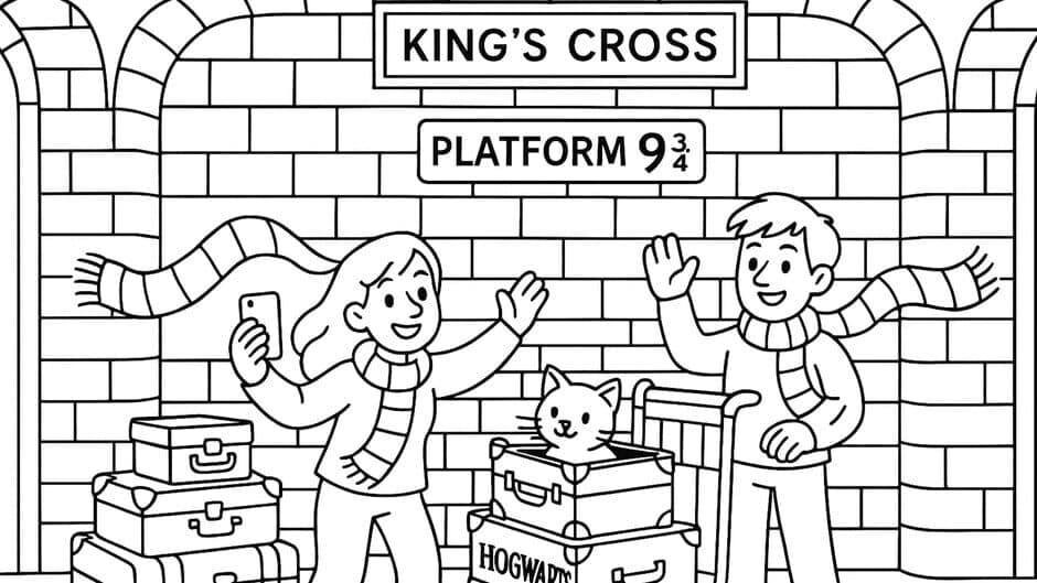 100 Cats Lost in England Find & Color screenshot 4