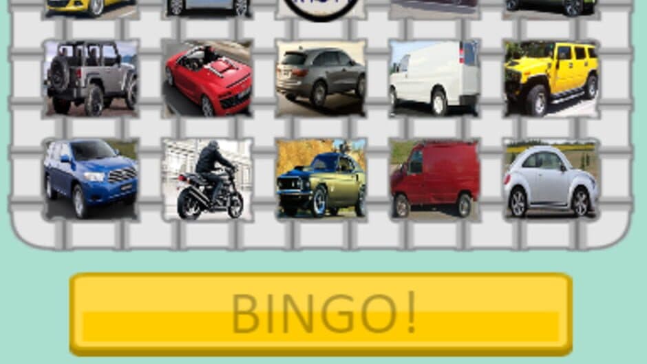 Road Trip Bingo