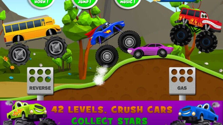 Monster Trucks Kids Racing Game screenshot 2