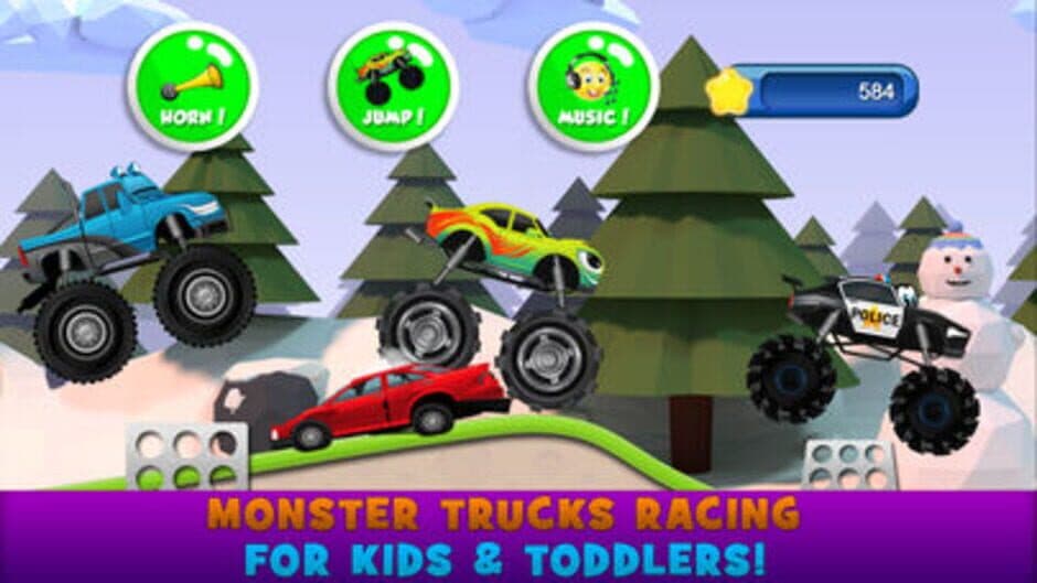 Monster Trucks Kids Racing Game screenshot 3