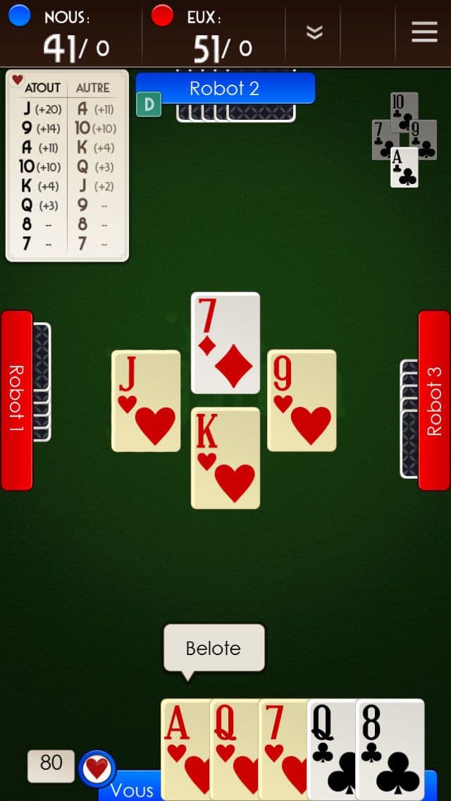 Belote Gratuit Jogatina screenshot 2