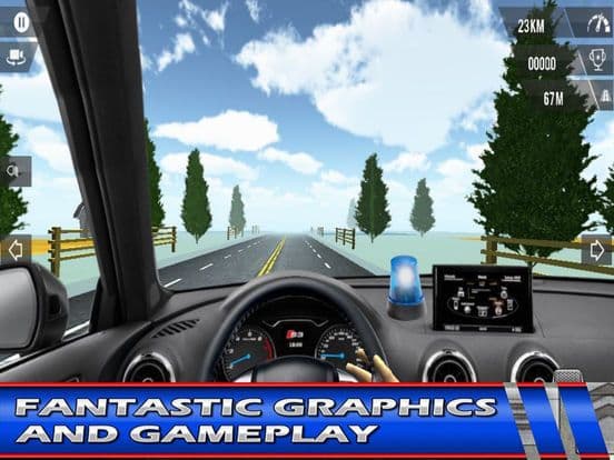 Highway Police Car Driving screenshot 3