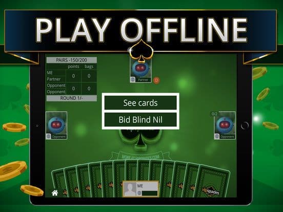Spades Offline - Single Player screenshot 5