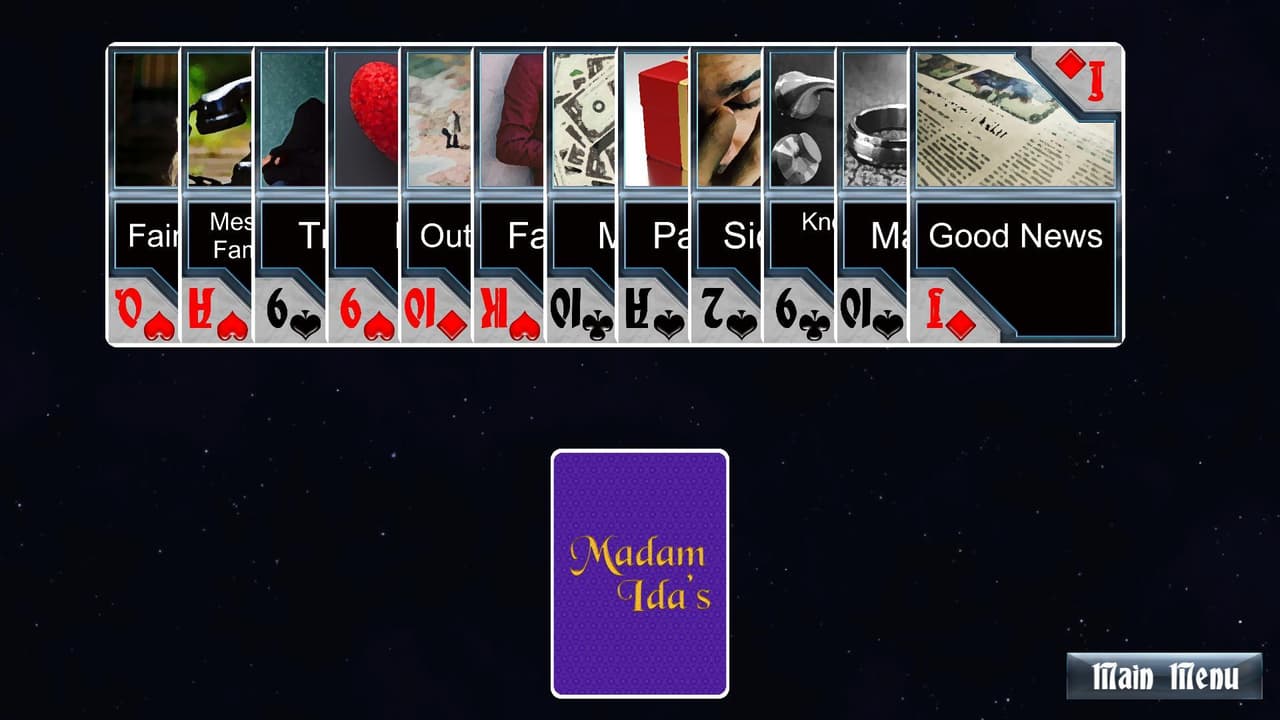 Madam Idas Fortune Telling Playing Cards (itch) screenshot 3
