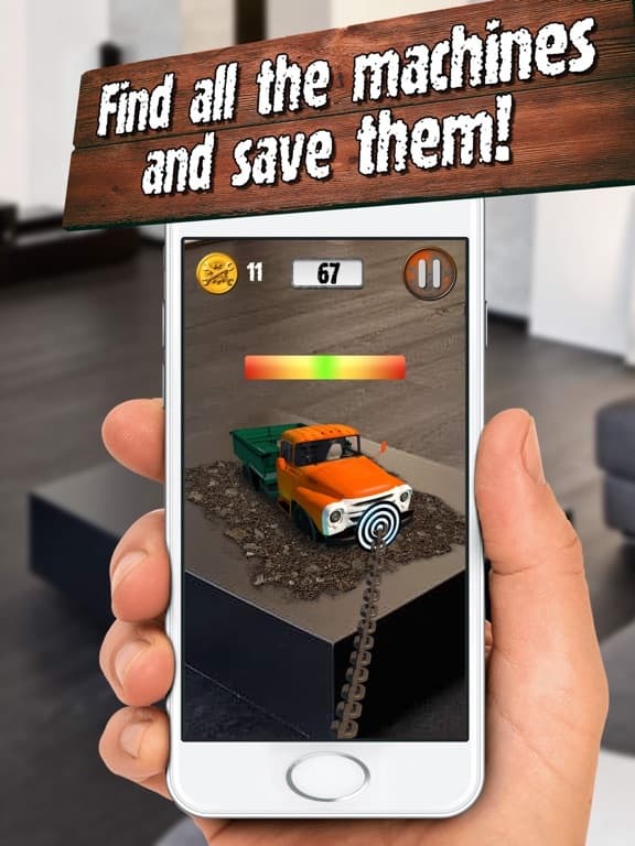 AR Pulling Chained Truck
