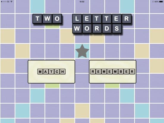 Two Letter Words: Matchups