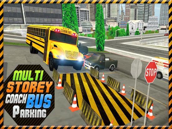 Multi-Storey Coach Bus Parking 3D: City Auto-bus Driving Simulator screenshot 4