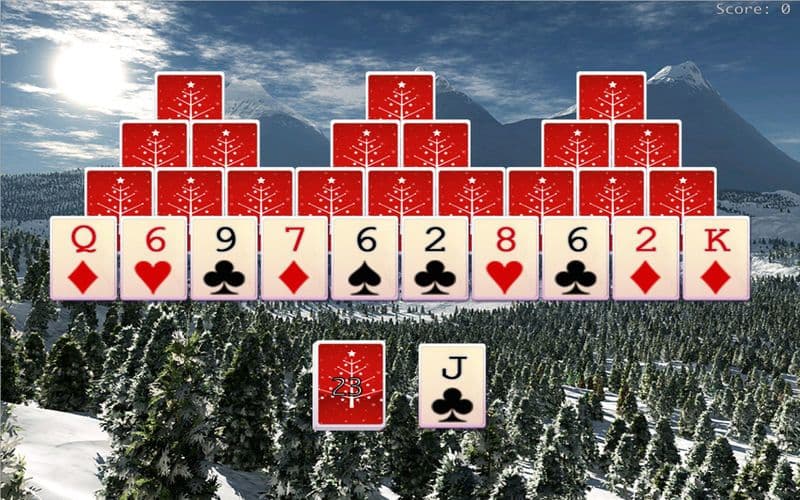 Xmas Tripeaks screenshot 2
