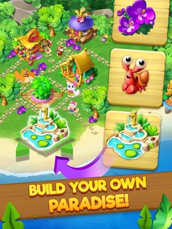 Tropicats: Match 3 Puzzle Game screenshot 4