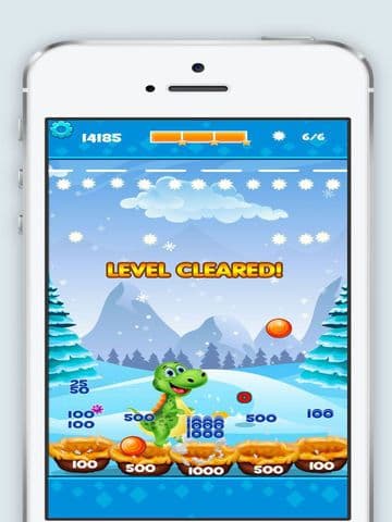 Dinosaur bubble shooter ball free mobile game