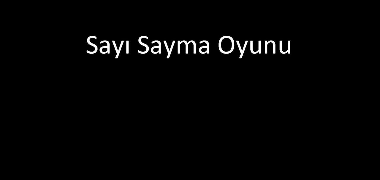 Sayma Oyunu