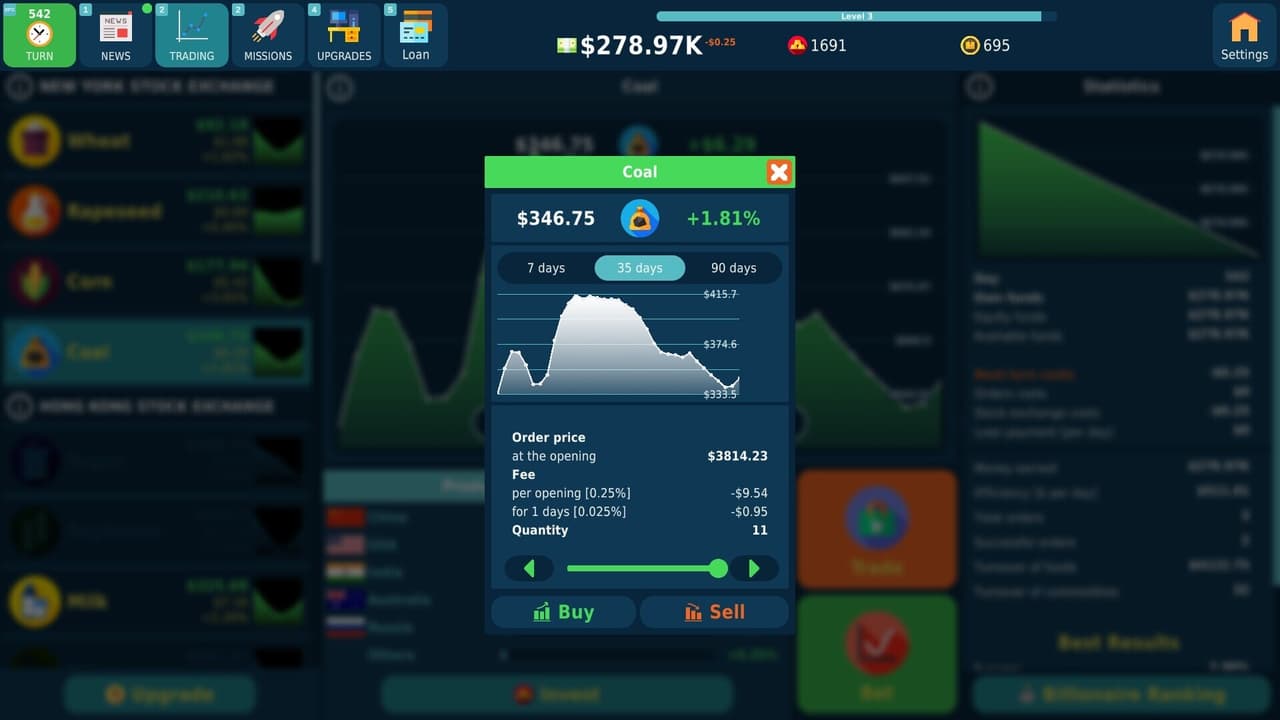 Stock Exchange Game screenshot 2