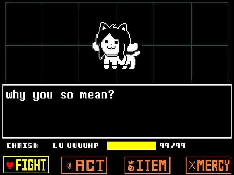 undertale temme fight!