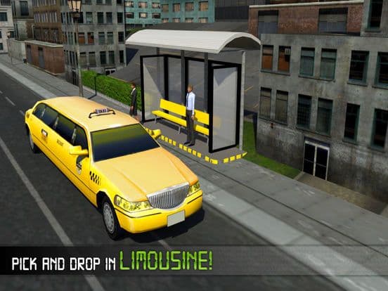 Electric Car Taxi Driver 3D Simulator: City Auto Drive to Pick Up Passengers screenshot 5