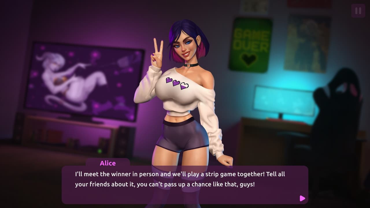Dream Girlfriend: Twitch Thot 18+ 💜 screenshot 2