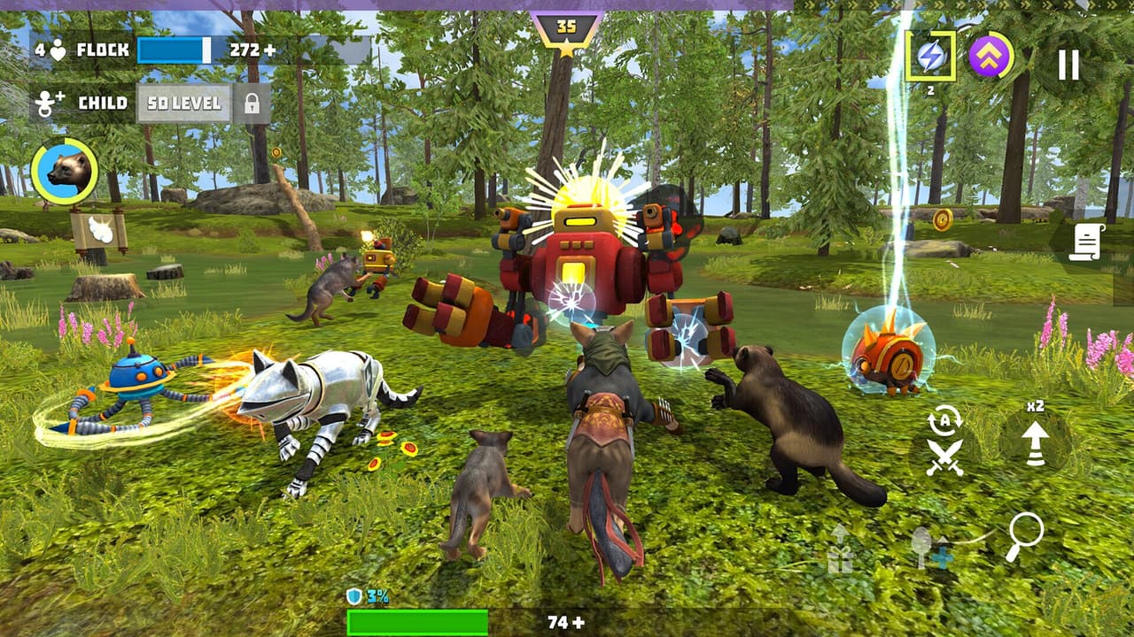 Wolf Hero: Animals vs Robots screenshot 6