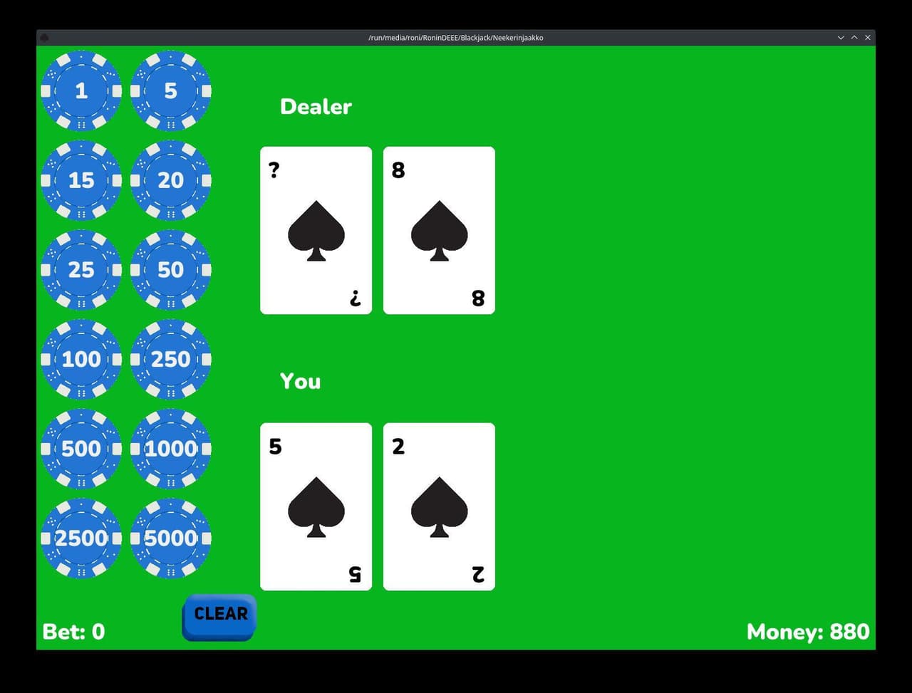 Blackjack (Web) screenshot 2