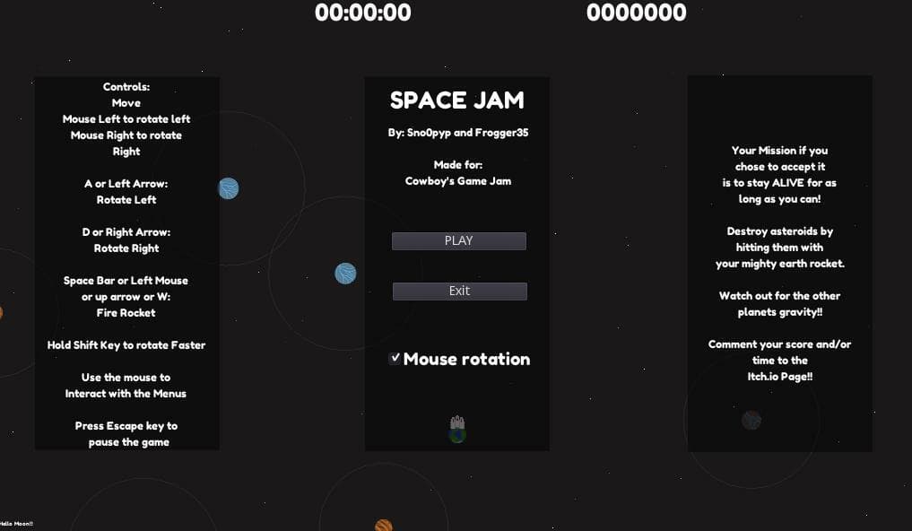 Space Jam (itch) (frogger35, Sno0pyP) screenshot 3