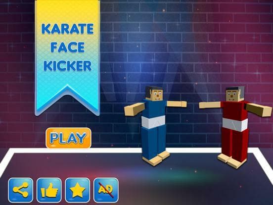 Karate Face Kicker-Ninja Bouncing Soccer Clash War screenshot 2